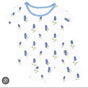 Kyte BABY Short Sleeve Toddler Pajama Set in Periwinkle Bluebonnet 5T